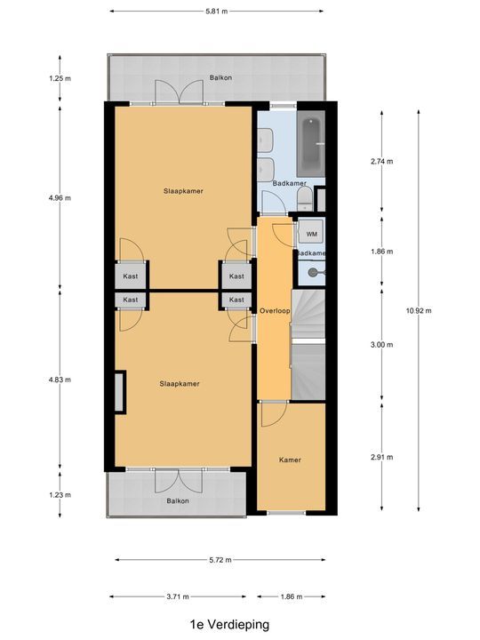Hoekweg 13, Voorburg floorplan-1
