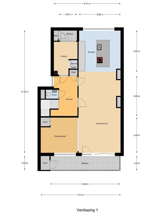 Theresiastraat 105 B, Den Haag floorplan-0