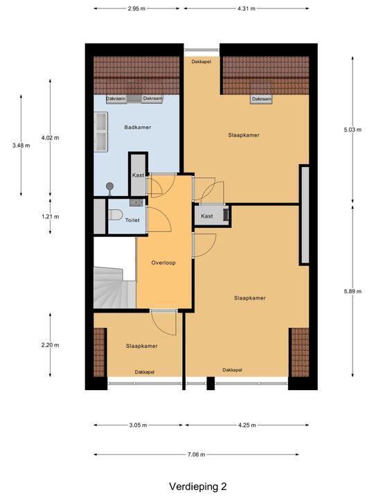 Theresiastraat 105 B, Den Haag floorplan-1