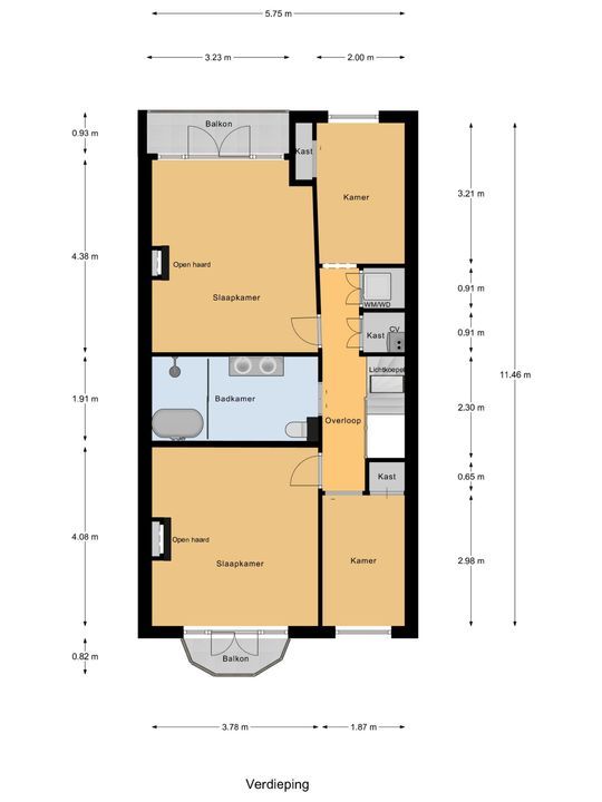 Johannes Camphuijsstraat 230, Den Haag floorplan-2