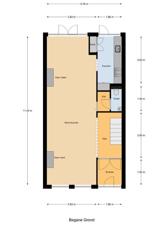 Johannes Camphuijsstraat 230, Den Haag floorplan-1