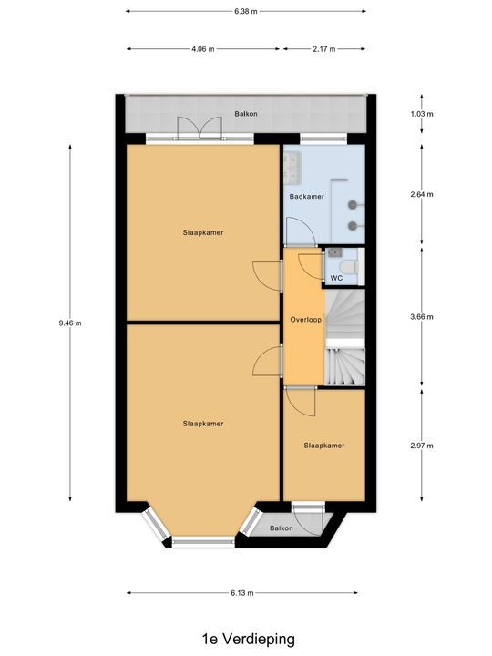 Prinses Mariannelaan 202, Voorburg floorplan-1
