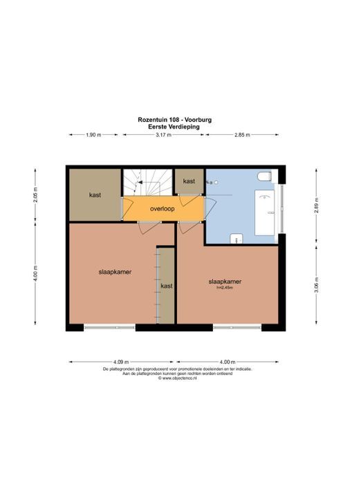 Rozentuin 108, Voorburg floorplan-1