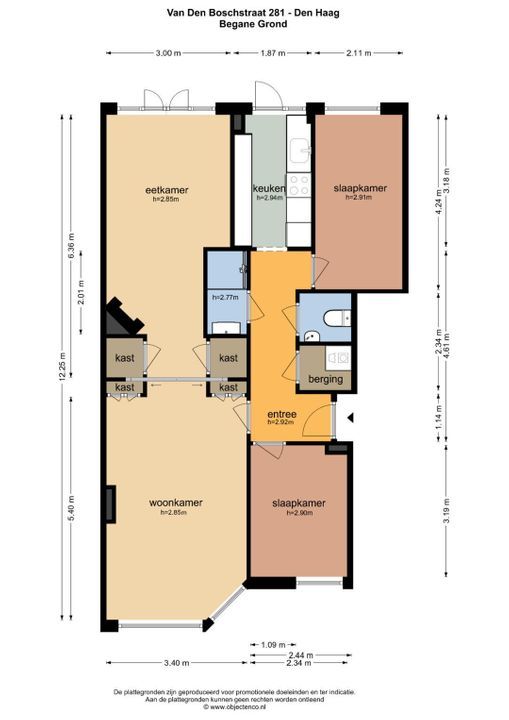 Van den Boschstraat 281, Den Haag floorplan-0