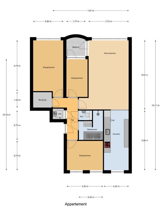 Margarethaland 291, Den Haag floorplan-0