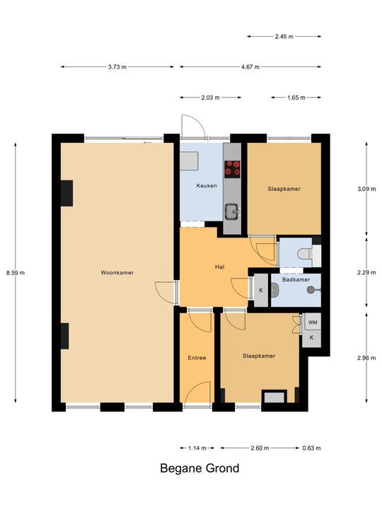 De Sillestraat 141, Den Haag floorplan-1