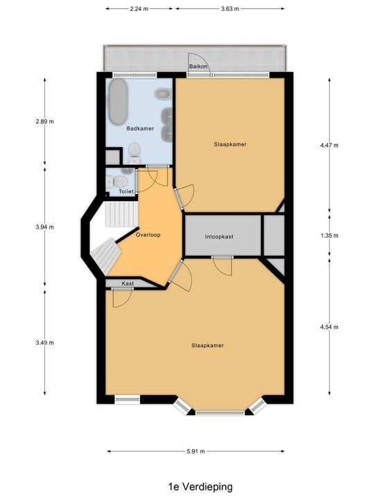 Laan van Nieuw Oosteinde 235, Voorburg floorplan-1