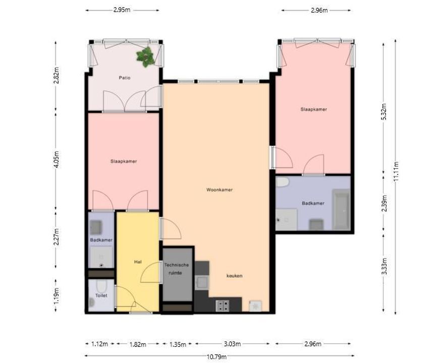Damplein 95, Leidschendam floorplan-0