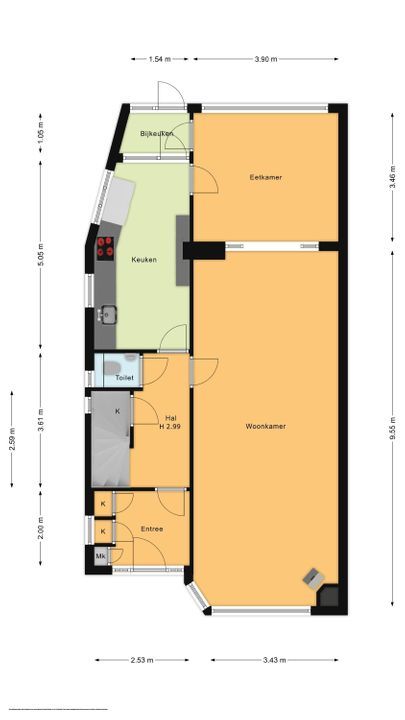 Oosteinde 357, Voorburg floorplan-0