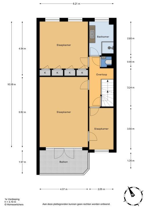 Zwartelaan 21, Voorburg floorplan-1