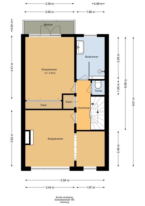 Essesteijnstraat 165, Voorburg floorplan-1