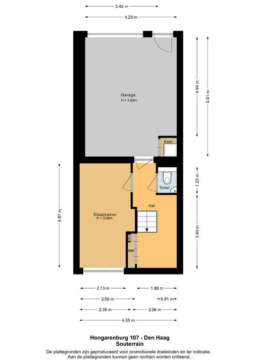 Hongarenburg 107, Den Haag floorplan-1
