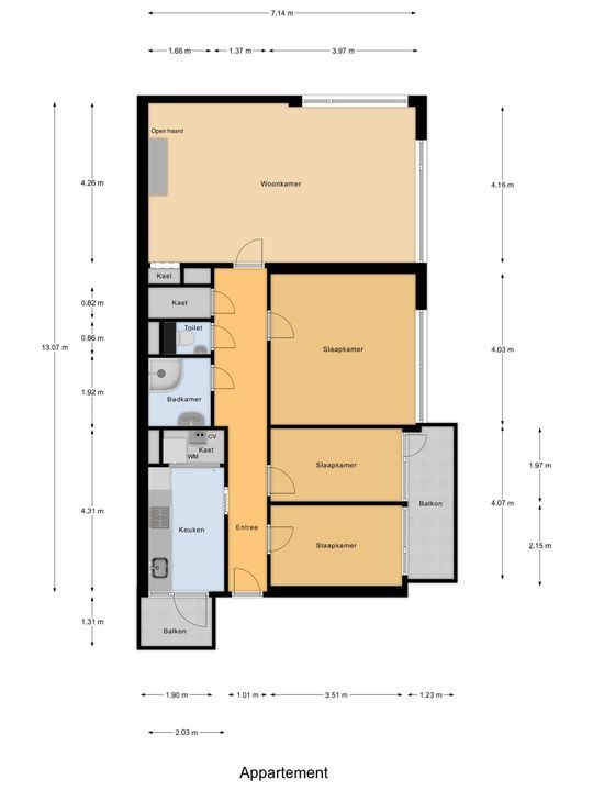 Theresiastraat 12 B, Den Haag floorplan-0