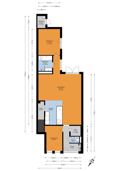 Hollanderstraat 8, Den Haag floorplan-0