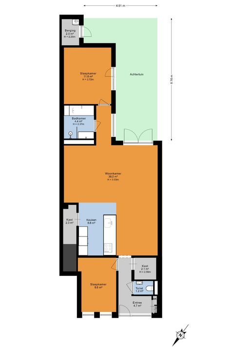 Hollanderstraat 8, Den Haag floorplan-1