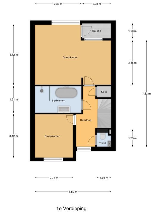 Freule Wttewaall van Stoetwegensingel 38, Pijnacker floorplan-1