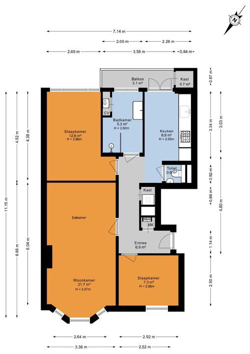 van Alphenstraat 118, Voorburg floorplan-0