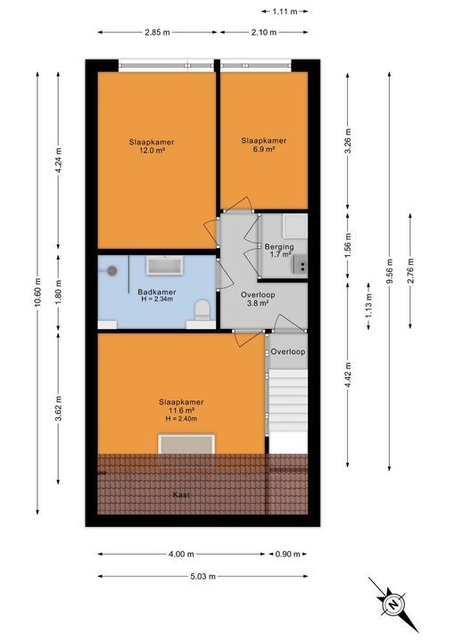 Appelgaarde 23, Voorburg floorplan-1