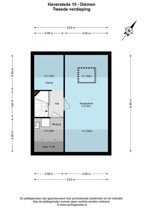Haverstede 15, Diemen floorplan-1