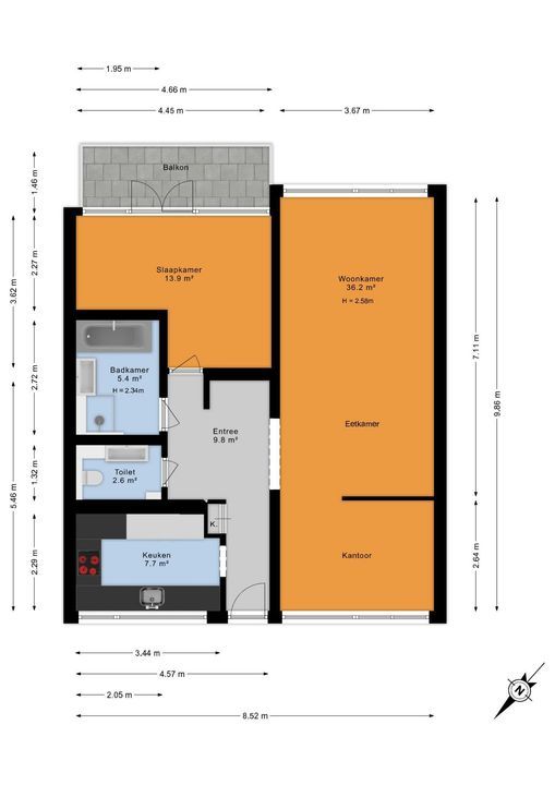 Henry Hagalaan 50, Voorburg floorplan-0