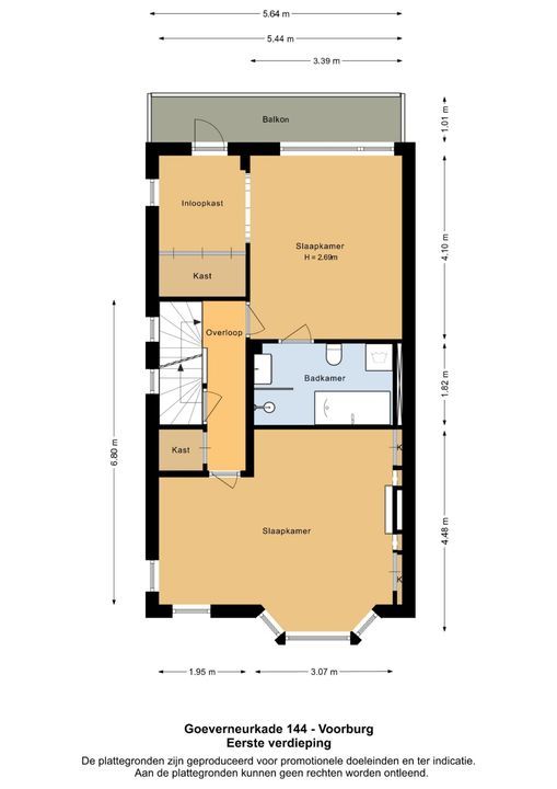 Goeverneurkade 144, Voorburg floorplan-1