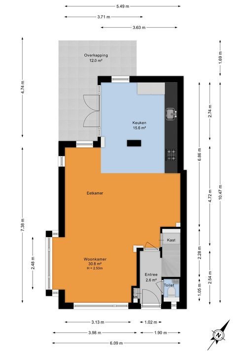 Koningin Emmalaan 14, Leidschendam floorplan-0