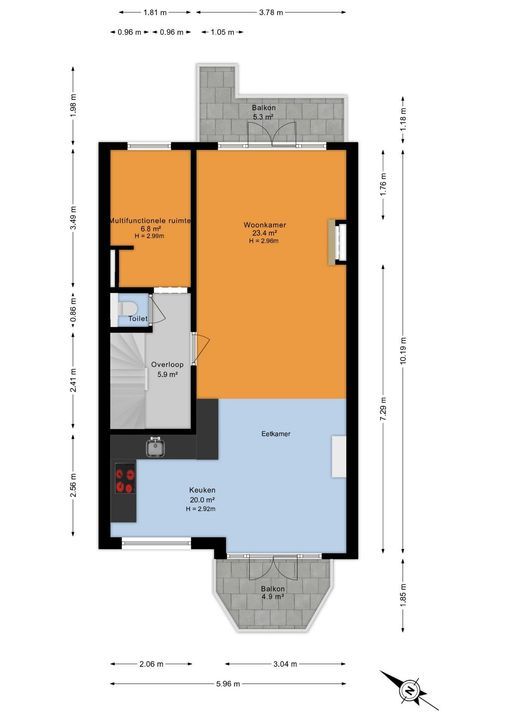 Leeuwendaallaan 87, Rijswijk floorplan-1