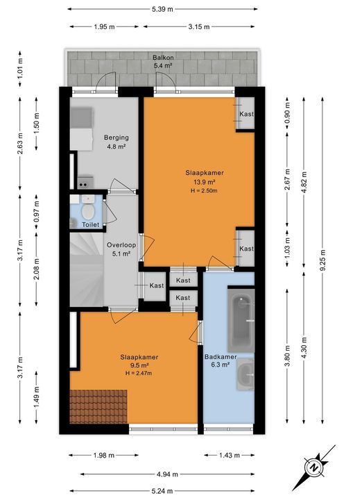 Overburgkade 109, Voorburg floorplan-2
