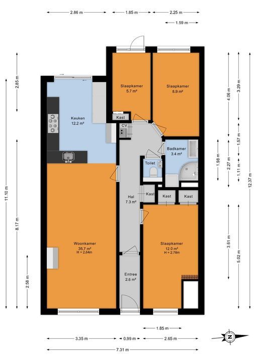 Van Lansbergestraat 18, Den Haag floorplan-0