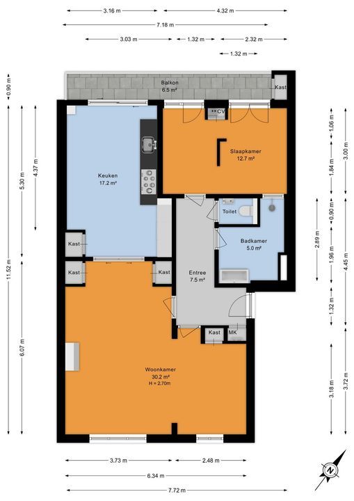 Spaarwaterstraat 130, Den Haag floorplan-0