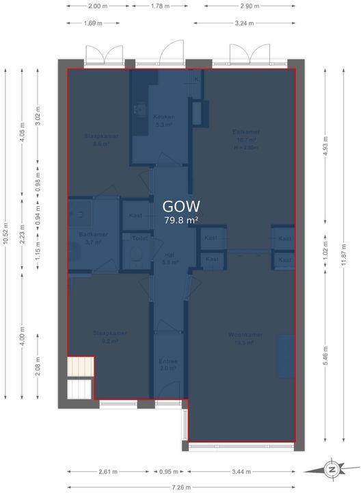 Stuyvesantstraat 345, Den Haag floorplan-1