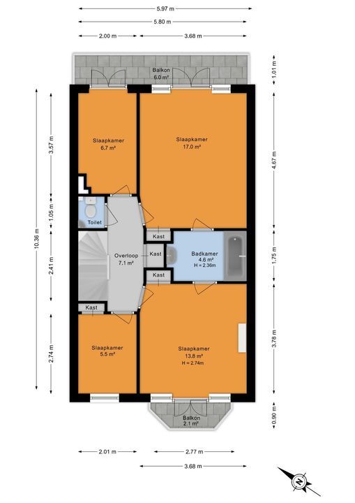 Laan van Nieuw Oosteinde 271, Voorburg floorplan-4