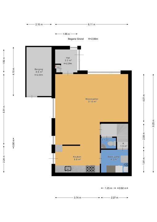 Rozentuin 94, Voorburg floorplan-1
