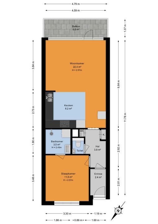 Granaathorst 433, Den Haag floorplan-0