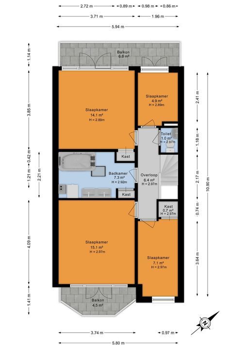 Nassaukade 18, Rijswijk floorplan-4