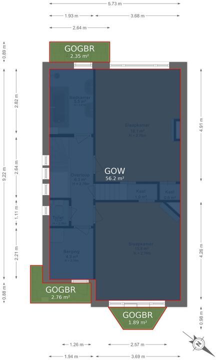 Rembrandtlaan 99, Voorburg floorplan-2