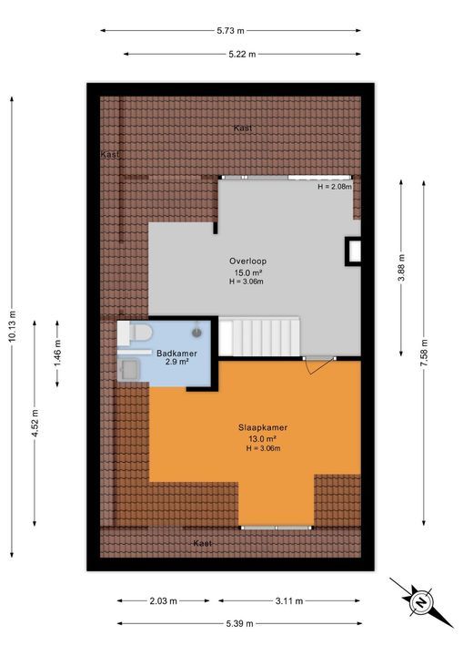 Rembrandtlaan 99, Voorburg floorplan-4
