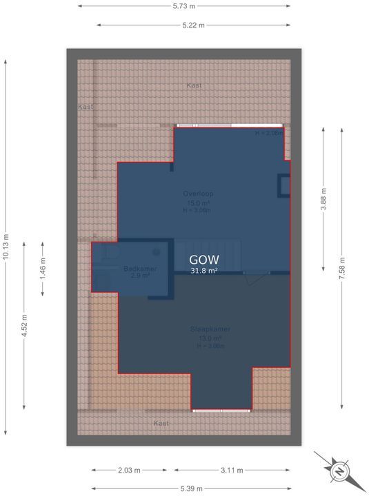 Rembrandtlaan 99, Voorburg floorplan-5