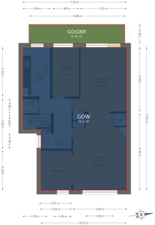Prins Bernhardlaan 73, Voorburg floorplan-3