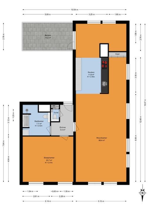 Watervogelstraat 338, Den Haag floorplan-0