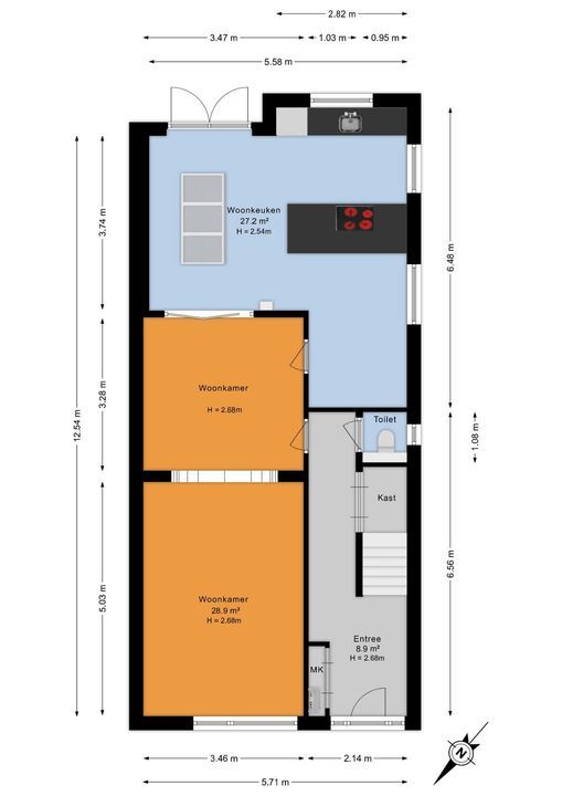 Willemstraat 50, Voorburg floorplan-1