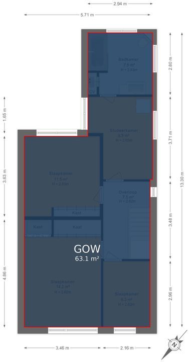 Willemstraat 50, Voorburg floorplan-6
