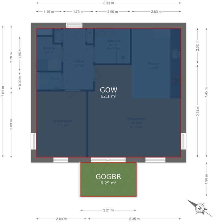 Fluwijn 543, 's-Gravenzande floorplan-3