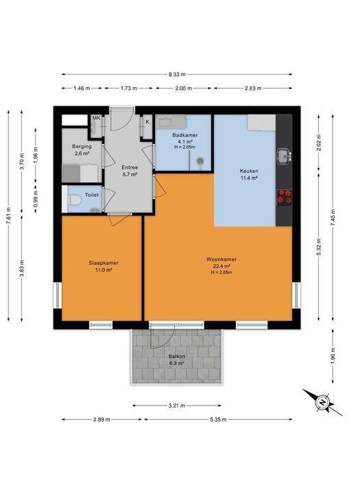 Fluwijn 543, 's-Gravenzande floorplan-0