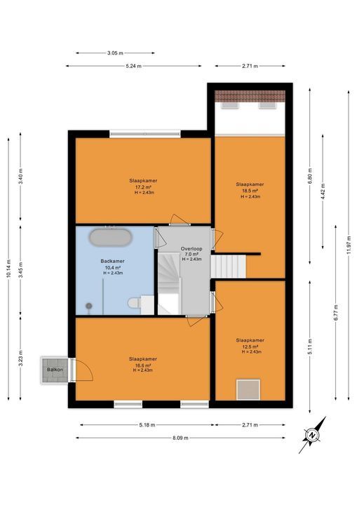 Langeland 12, Den Haag floorplan-2