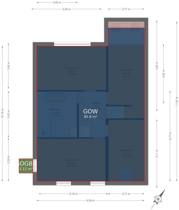 Langeland 12, Den Haag floorplan-5