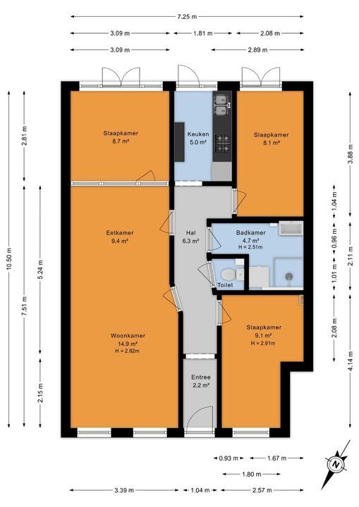 Hoenderloostraat 106, Den Haag floorplan-0
