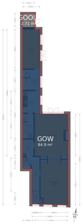 Kerkstraat 48 A, Den Haag floorplan-1