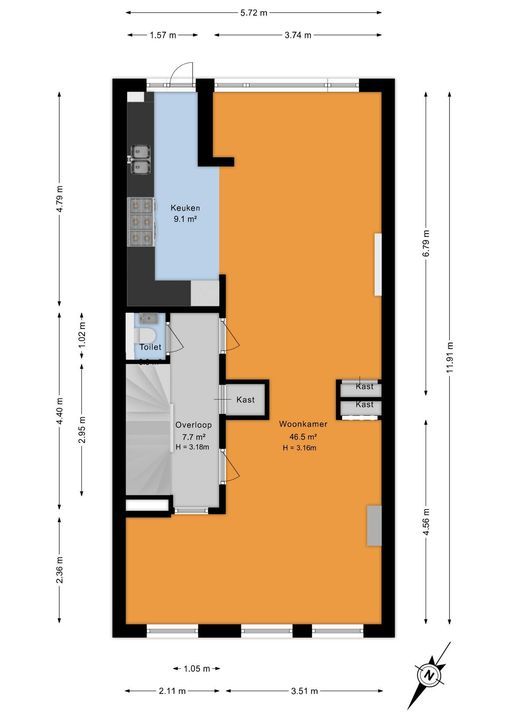 Kerkstraat 48, Den Haag floorplan-4