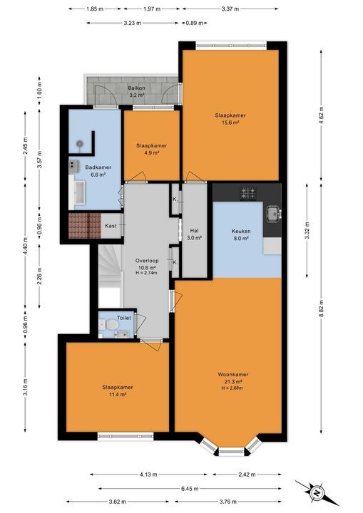 Rijswijkseweg 387, Den Haag floorplan-0
